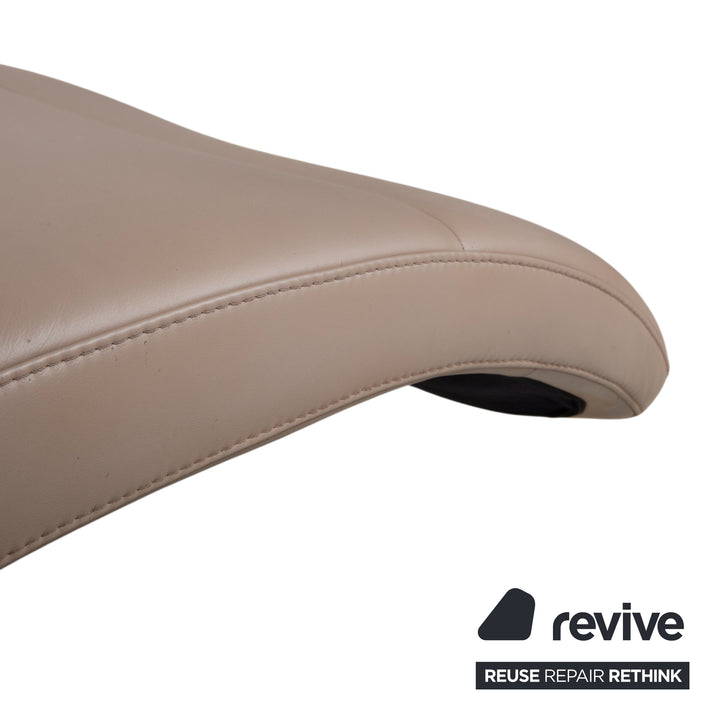 Fauteuil lounge en cuir marron Ewald Schillig Silence