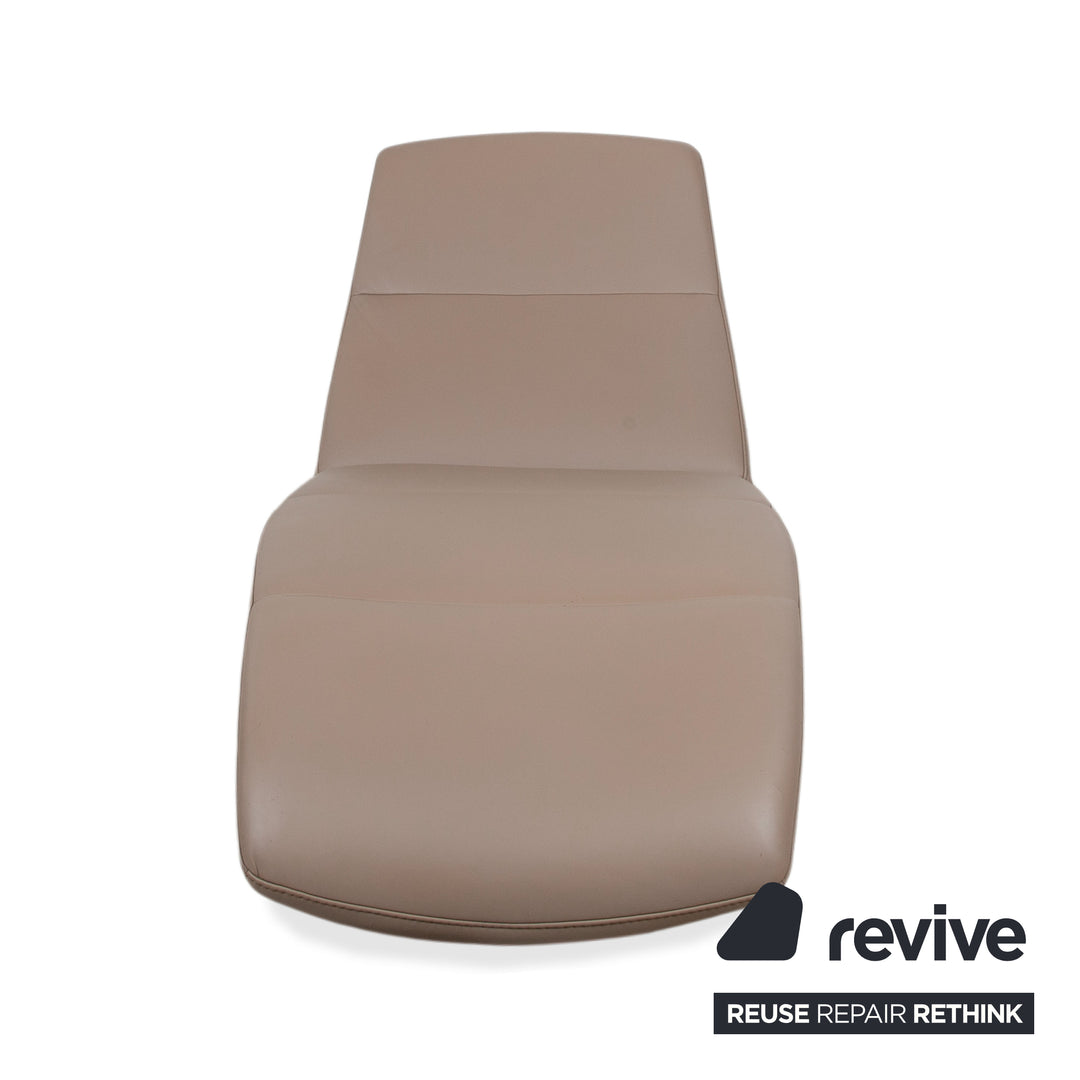 Fauteuil lounge en cuir marron Ewald Schillig Silence