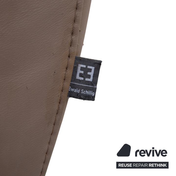 Fauteuil lounge en cuir marron Ewald Schillig Silence