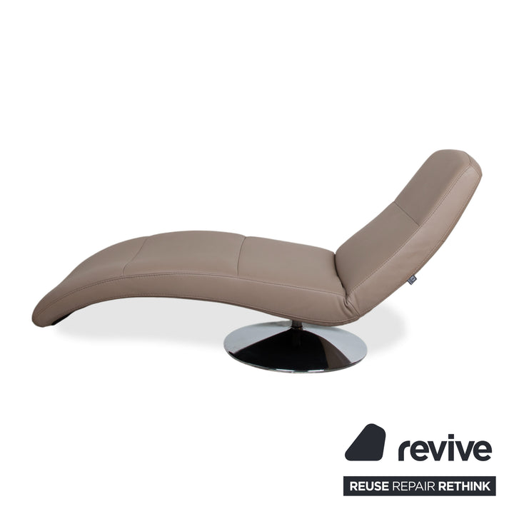 Fauteuil lounge en cuir marron Ewald Schillig Silence