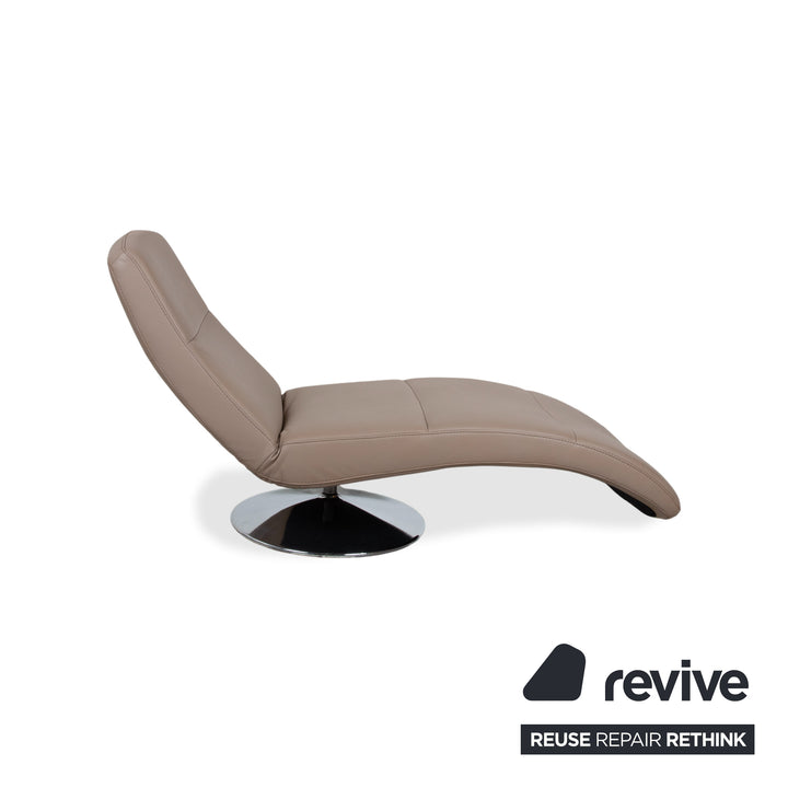 Fauteuil lounge en cuir marron Ewald Schillig Silence