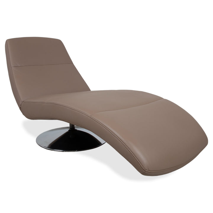 Fauteuil lounge en cuir marron Ewald Schillig Silence