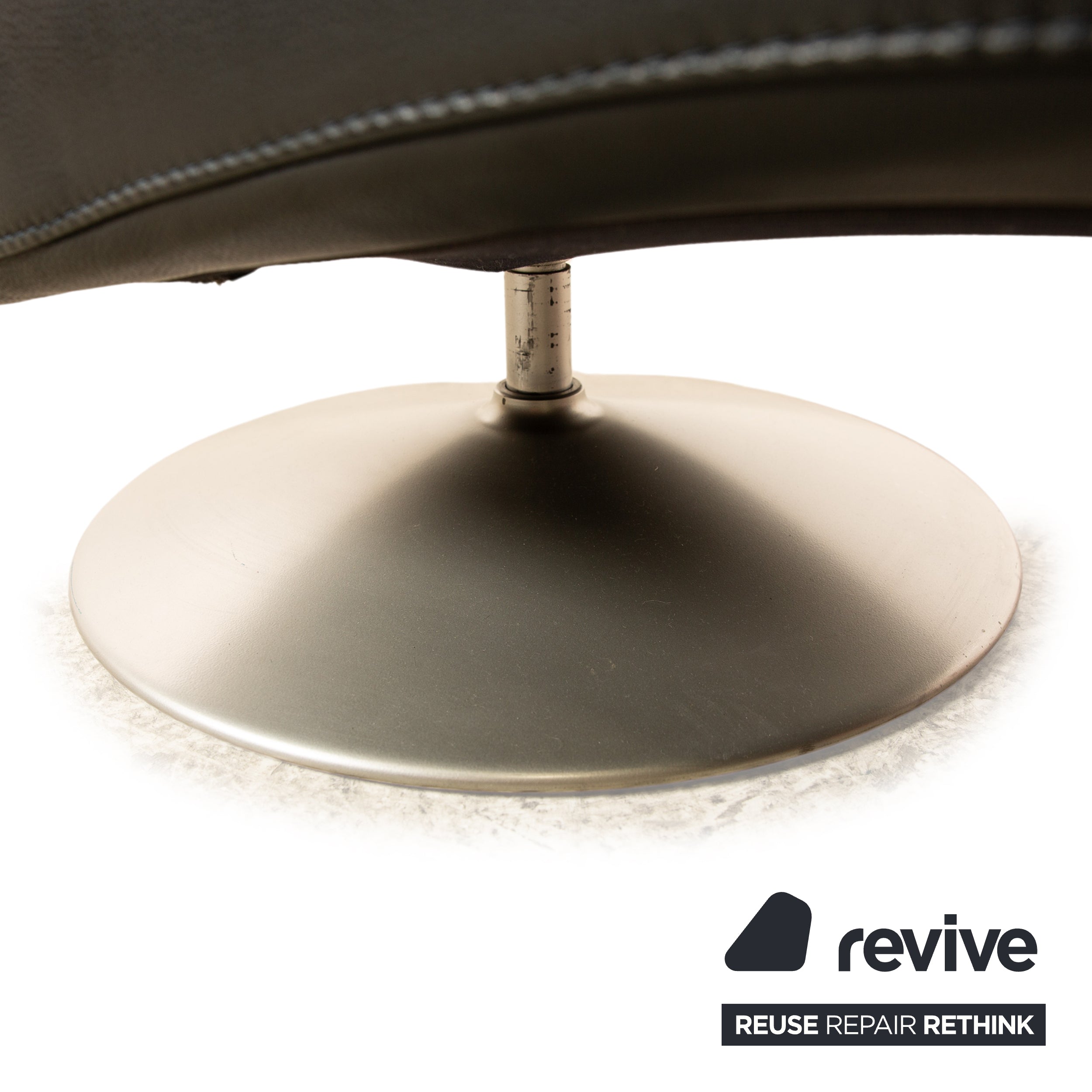 Ewald Schillig Chaise longue en cuir Silence noir Chaise longue de relaxation à fonction manuelle