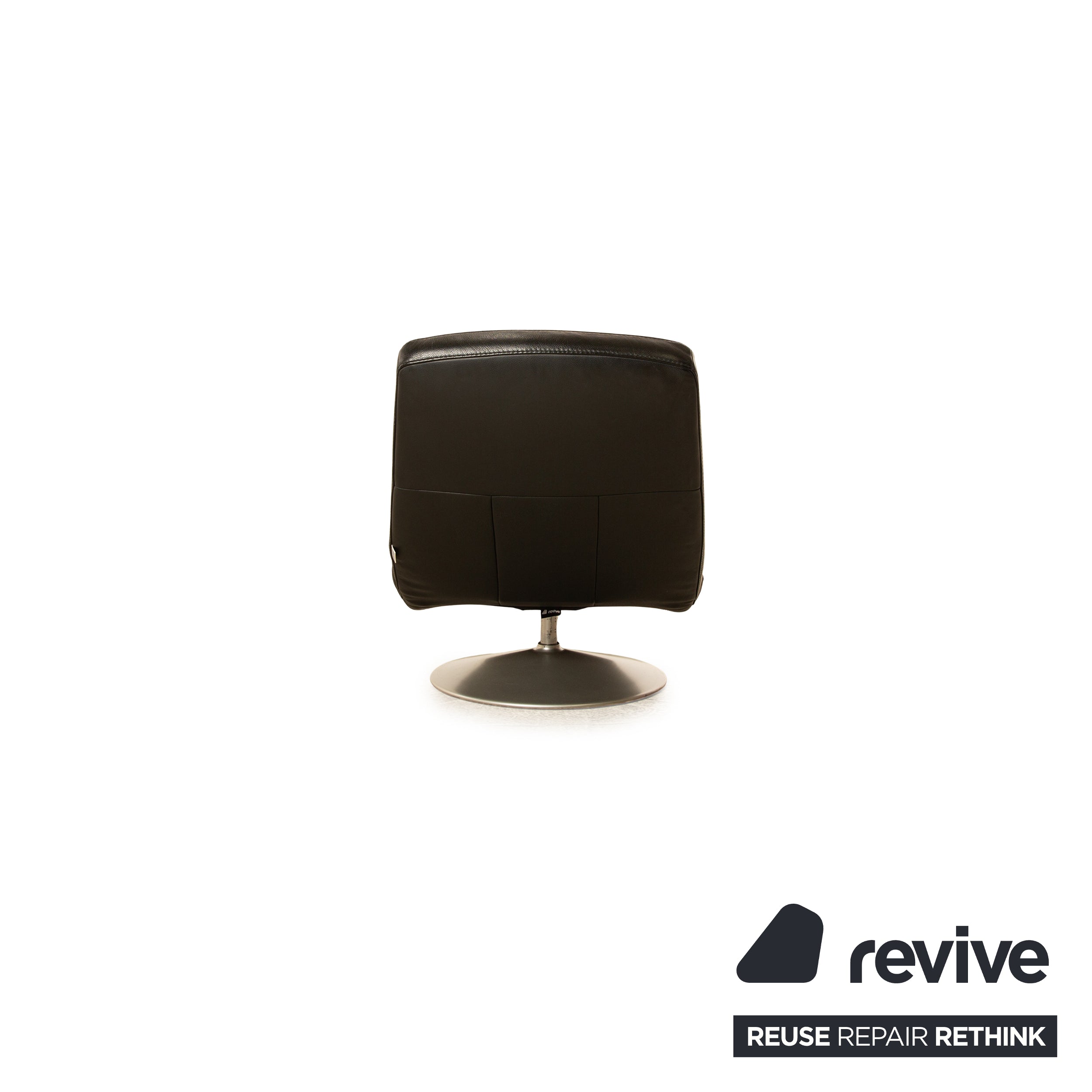 Ewald Schillig Chaise longue en cuir Silence noir Chaise longue de relaxation à fonction manuelle