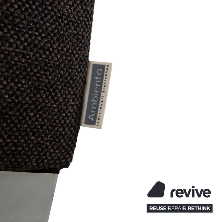 Ewald Schillig Stoff Dreisitzer Braun Grau Sofa Couch