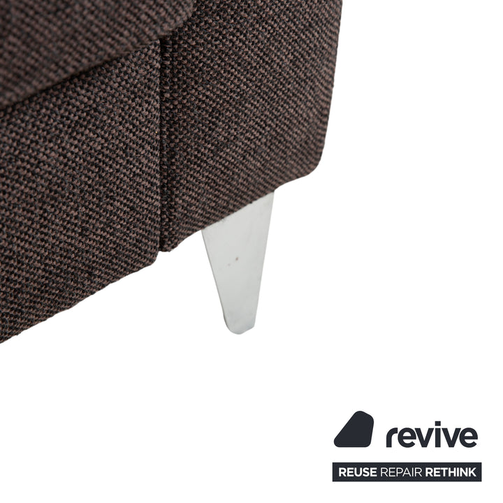 Ewald Schillig Stoff Dreisitzer Braun Grau Sofa Couch