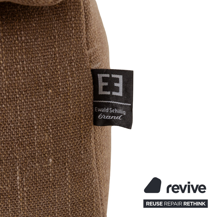 Ewald Schillig Stoff Ecksofa Beige elektrische und manuelle Funktion