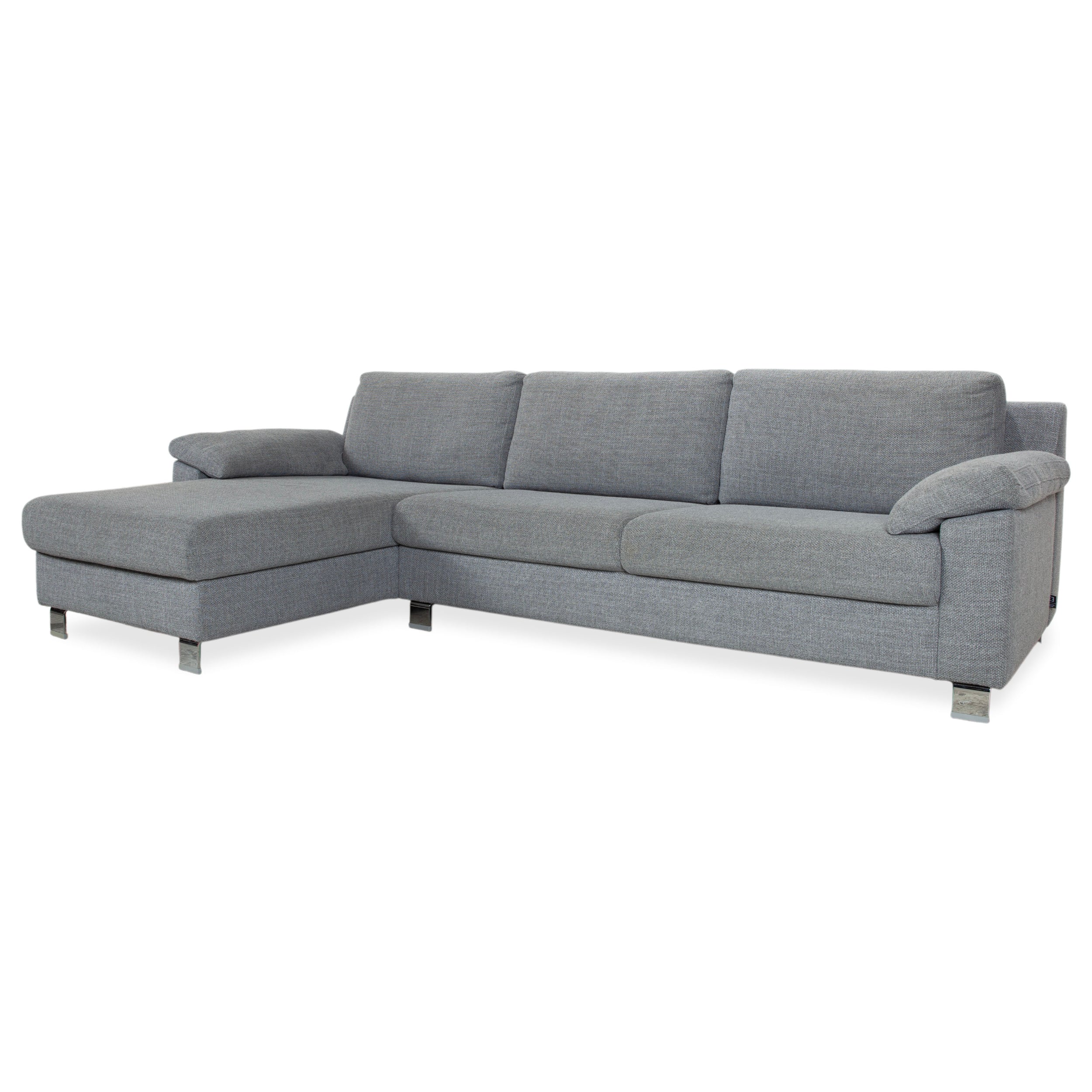Ewald Schillig canapé d'angle en tissu canapé gris