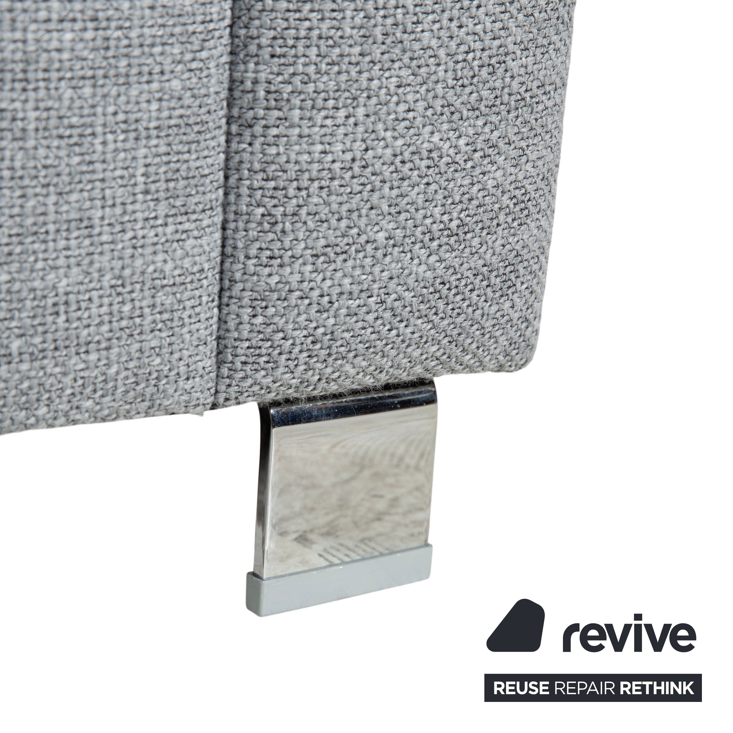 Ewald Schillig canapé d'angle en tissu canapé gris