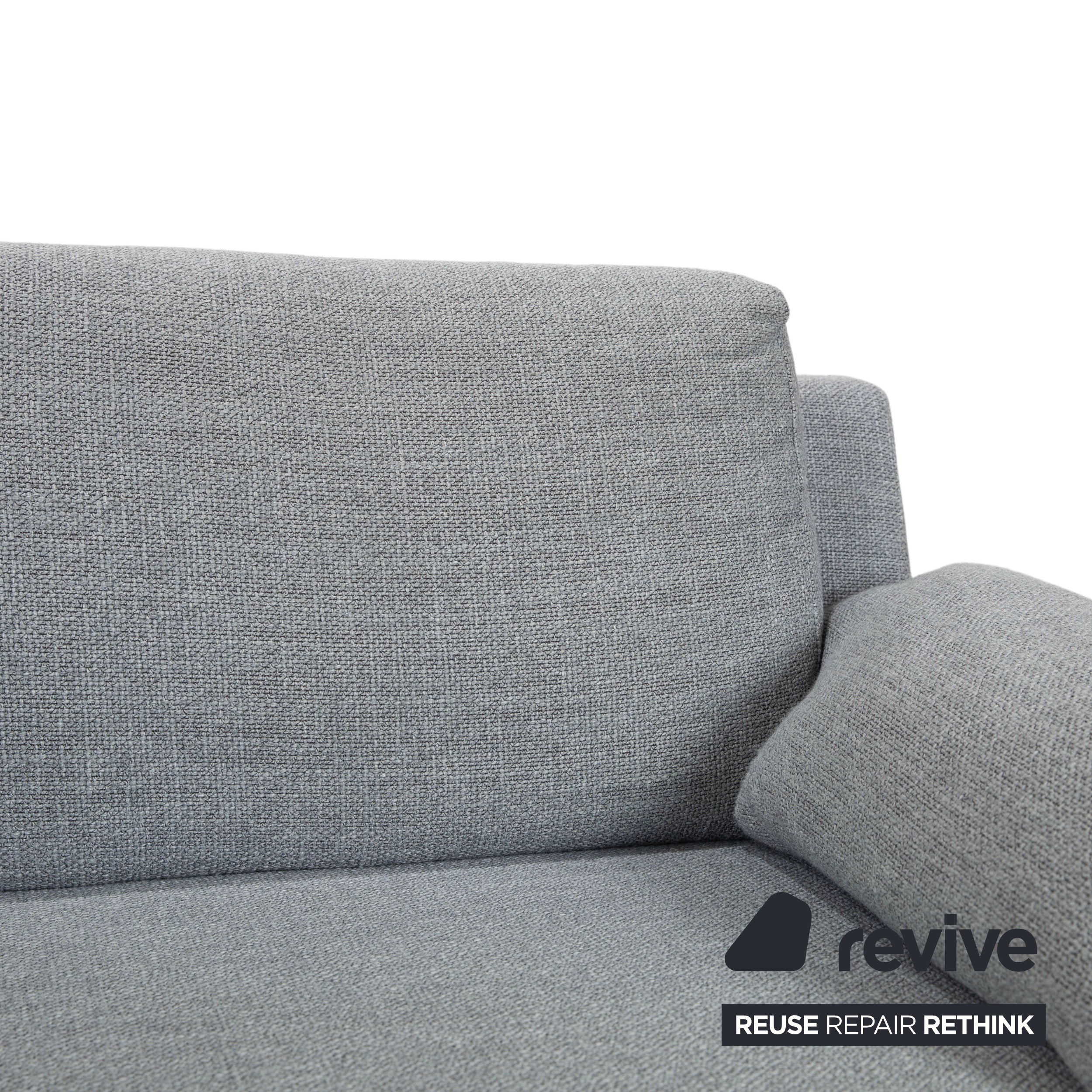 Ewald Schillig fabric corner sofa grey sofa couch