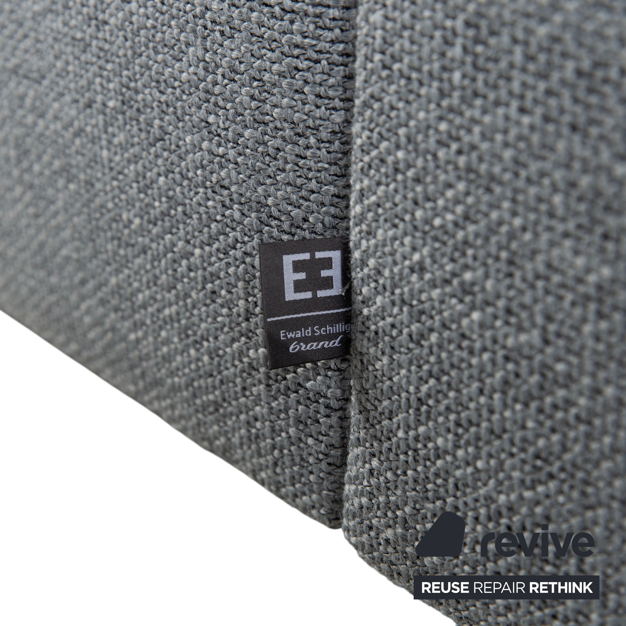 Ewald Schillig canapé d'angle en tissu canapé gris
