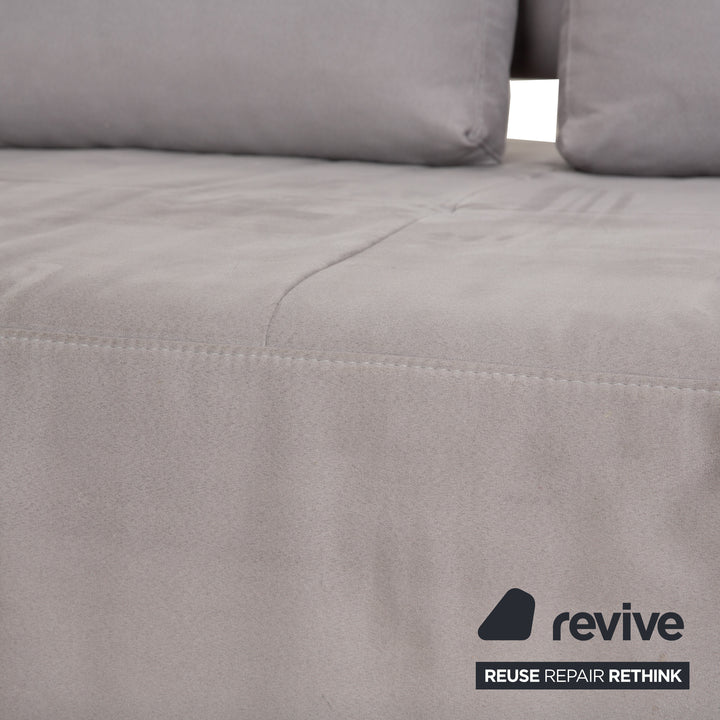 Ewald Schillig fabric corner sofa grey sofa couch manual function