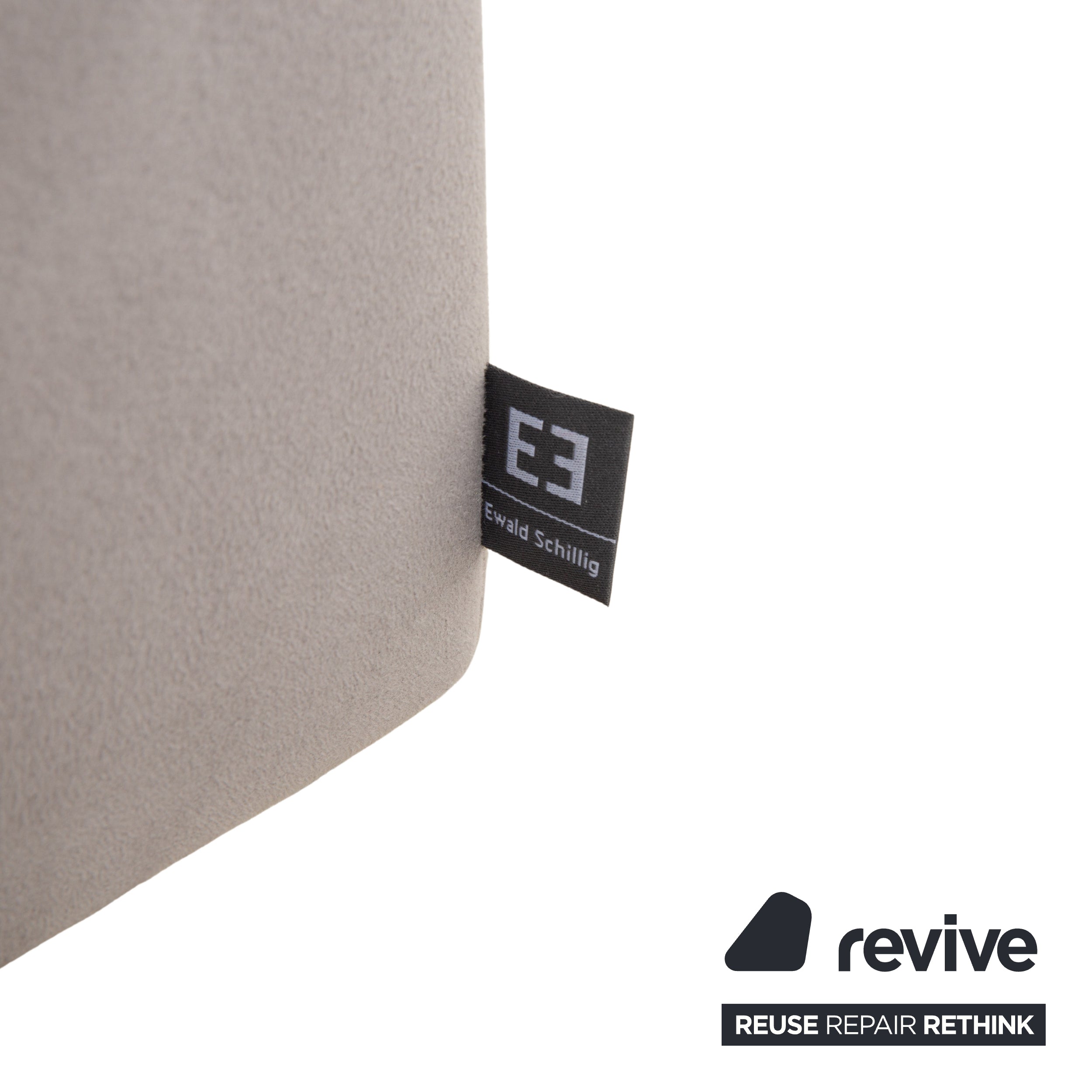 Ewald Schillig canapé d'angle en tissu gris canapé fonction manuelle