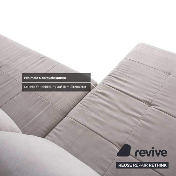 Ewald Schillig fabric corner sofa grey sofa couch manual function