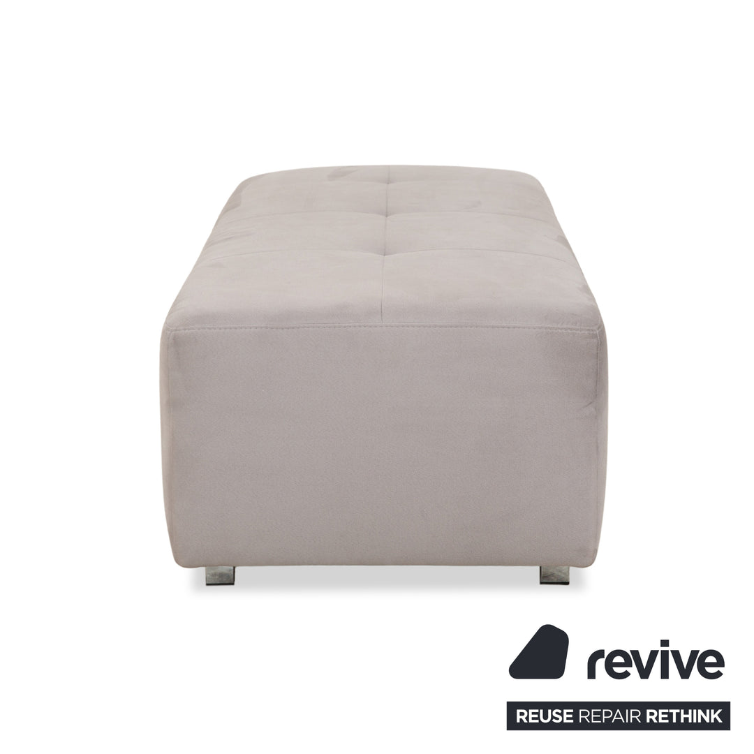 Ewald Schillig fabric stool grey