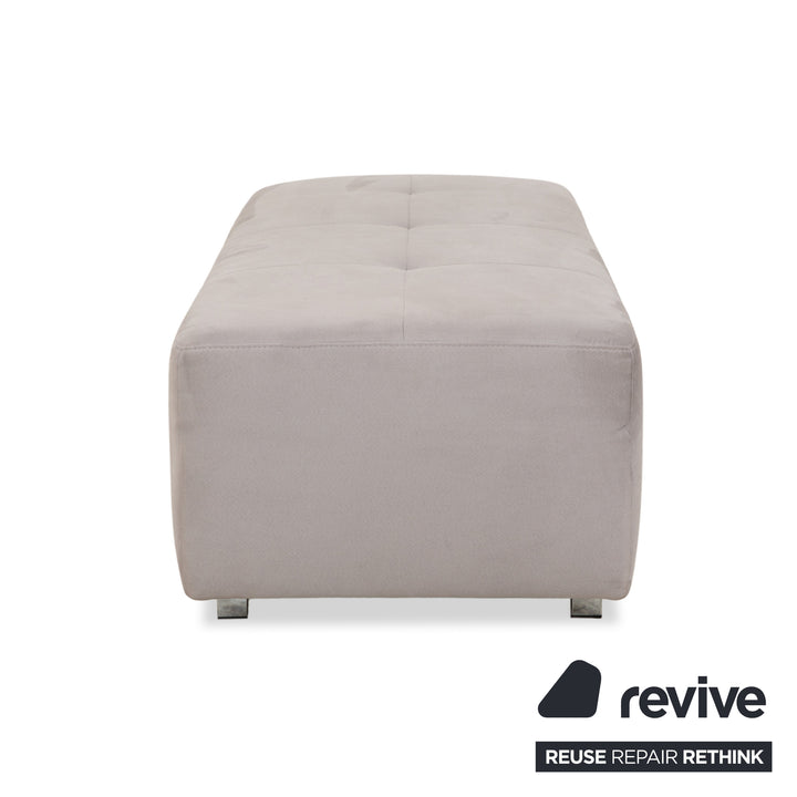 Ewald Schillig fabric stool grey