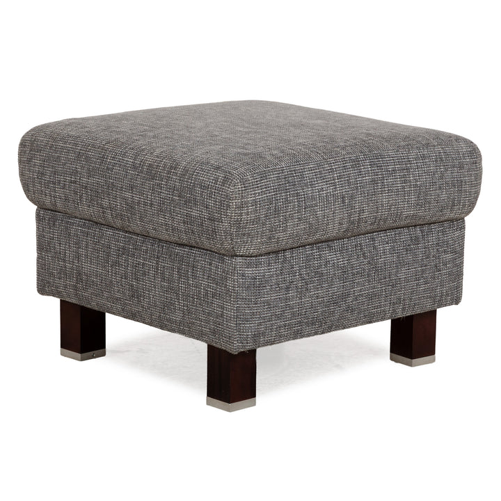 Ewald Schillig Stoff Hocker Grau