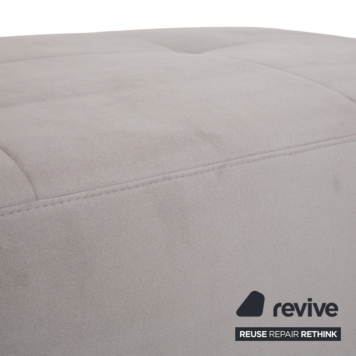 Ewald Schillig fabric stool grey