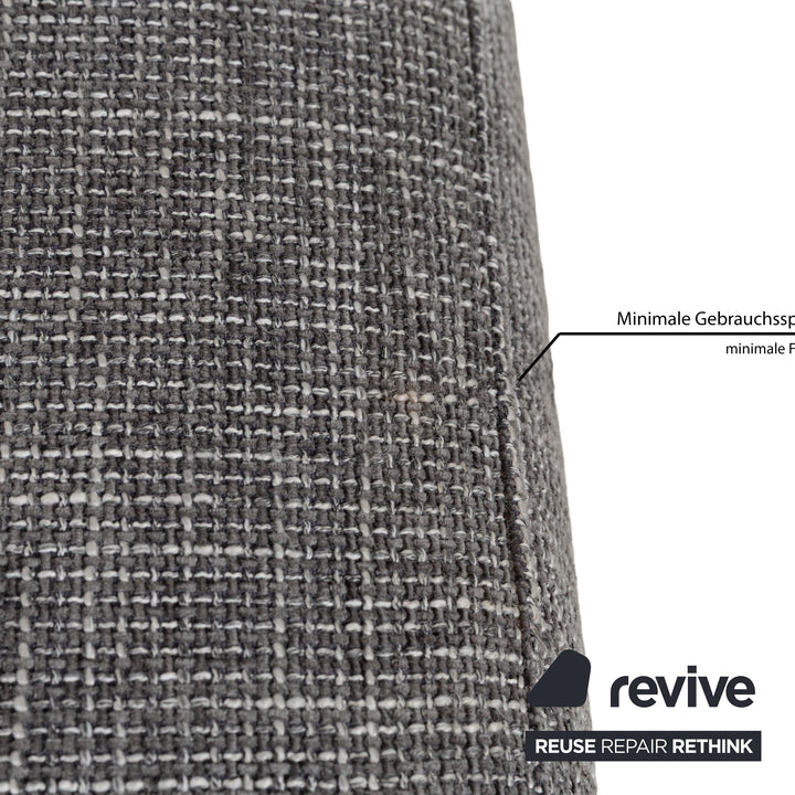 Ewald Schillig Stoff Hocker Grau