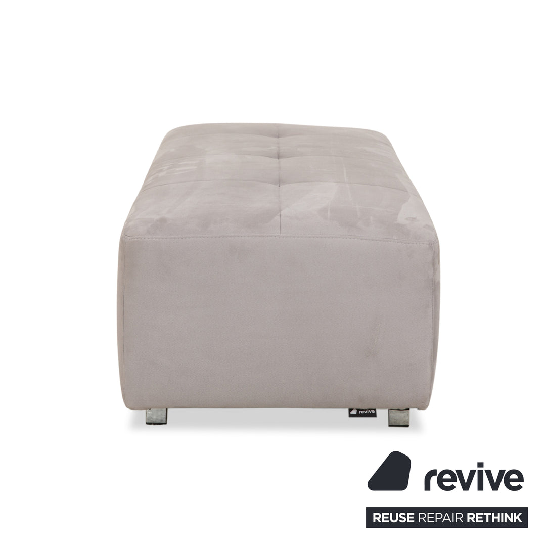 Ewald Schillig fabric stool grey