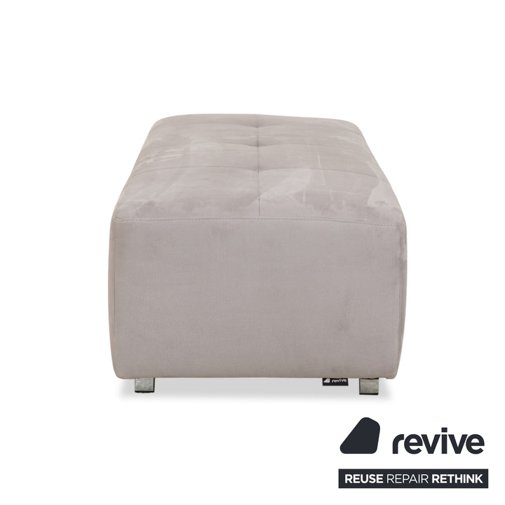 Ewald Schillig fabric stool grey
