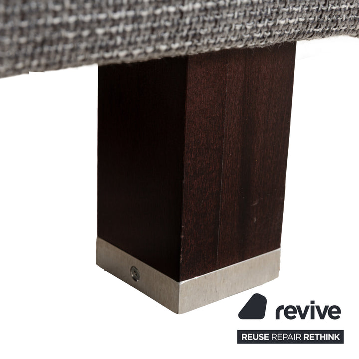 Ewald Schillig Stoff Hocker Grau