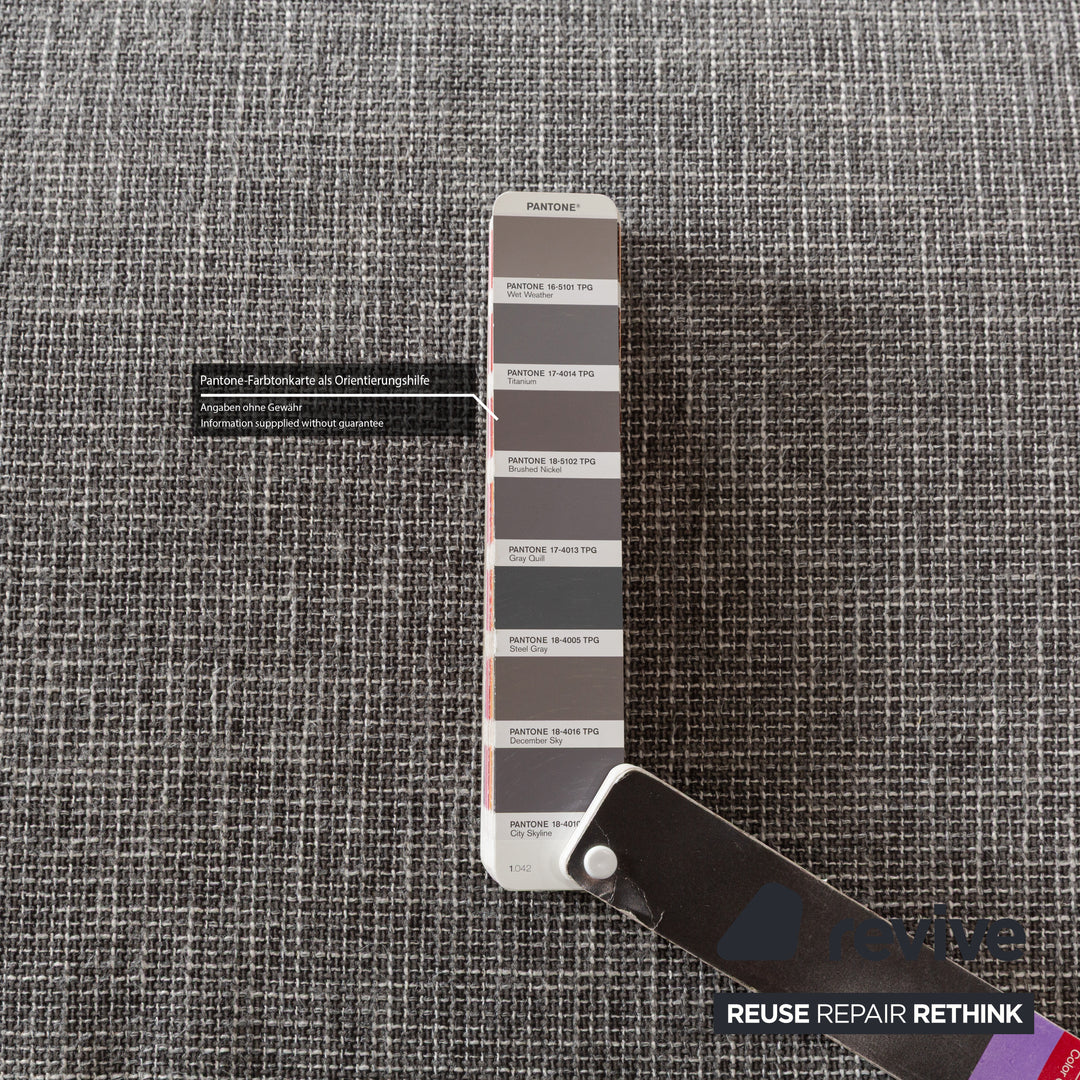 Ewald Schillig Stoff Hocker Grau