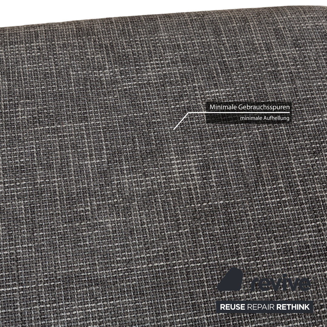 Ewald Schillig Stoff Hocker Grau