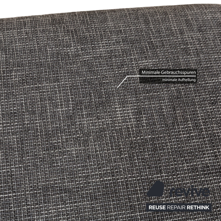 Ewald Schillig Stoff Hocker Grau