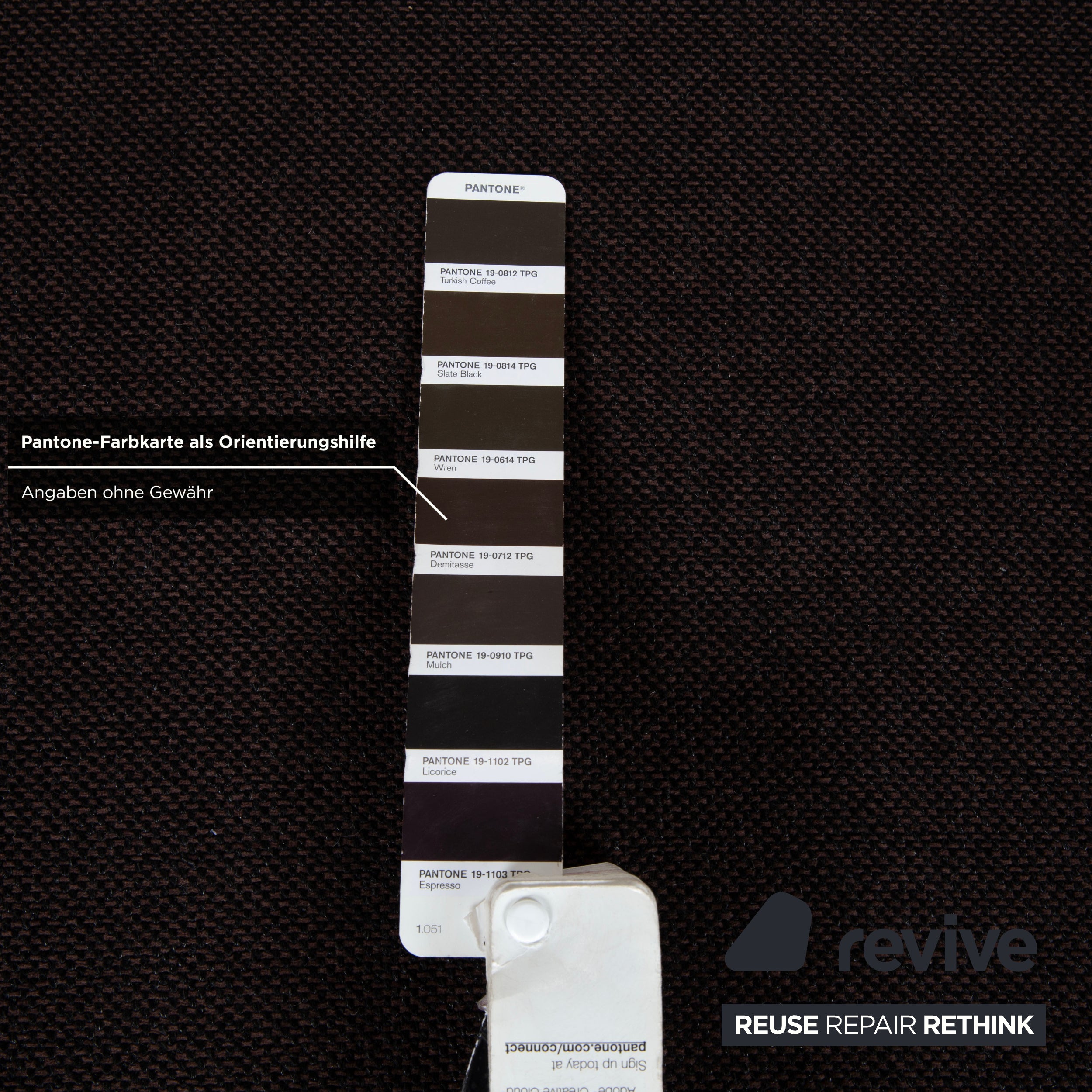 Ewald Schillig Stoff Hocker Braun Grau