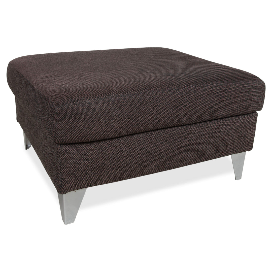 Ewald Schillig Tabouret en tissu marron-gris