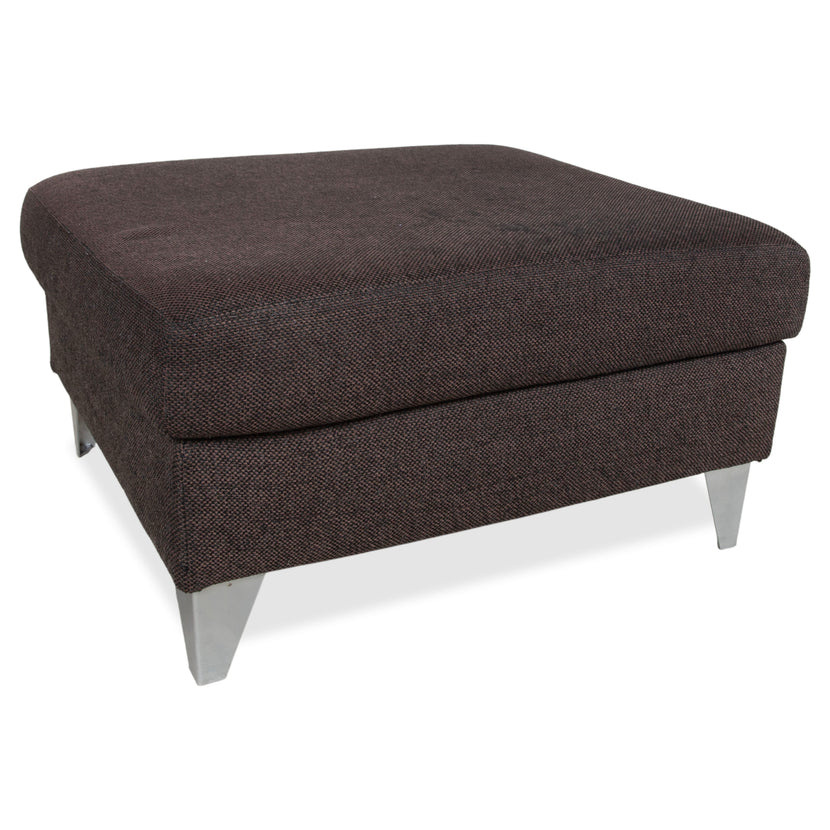 Ewald Schillig Stoff Hocker Braun Grau