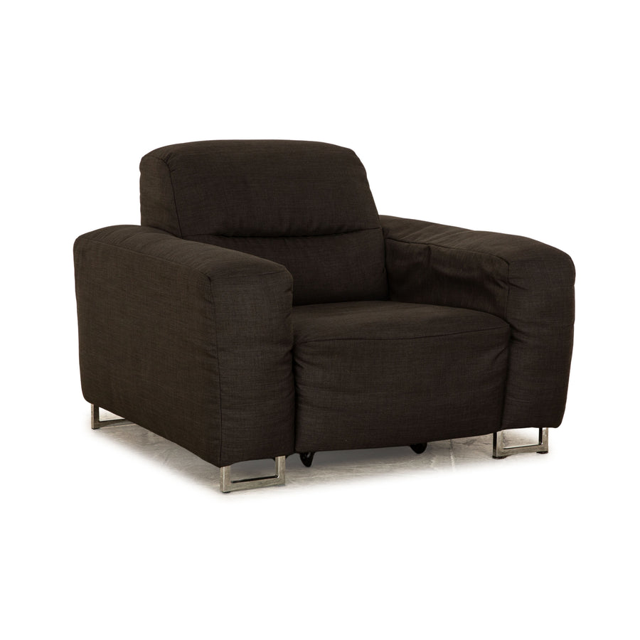 Fauteuil en tissu Ewald Schillig gris fonction électrique fonction relaxation