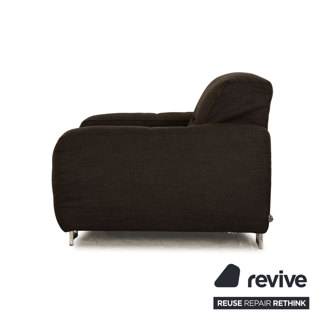 Ewald Schillig fabric armchair gray electric function relaxation function