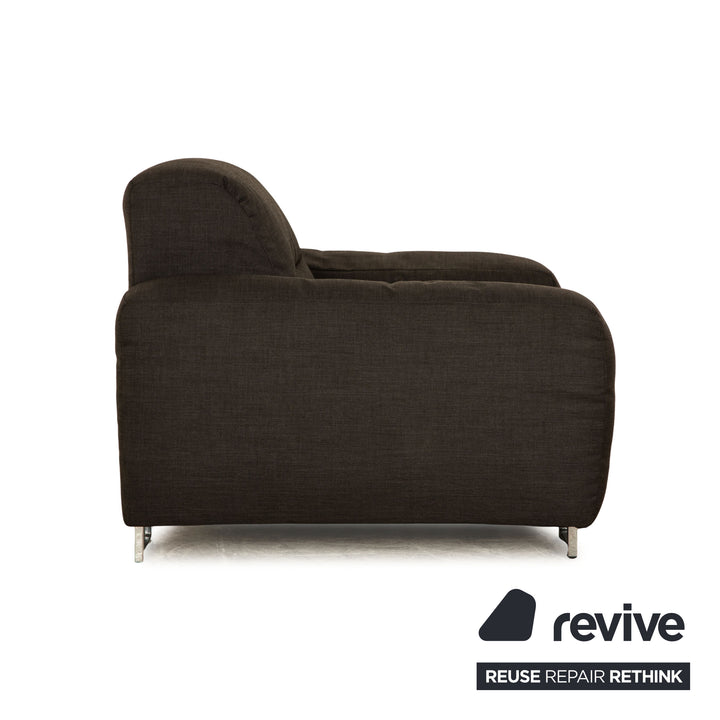 Fauteuil en tissu Ewald Schillig gris fonction électrique fonction relaxation