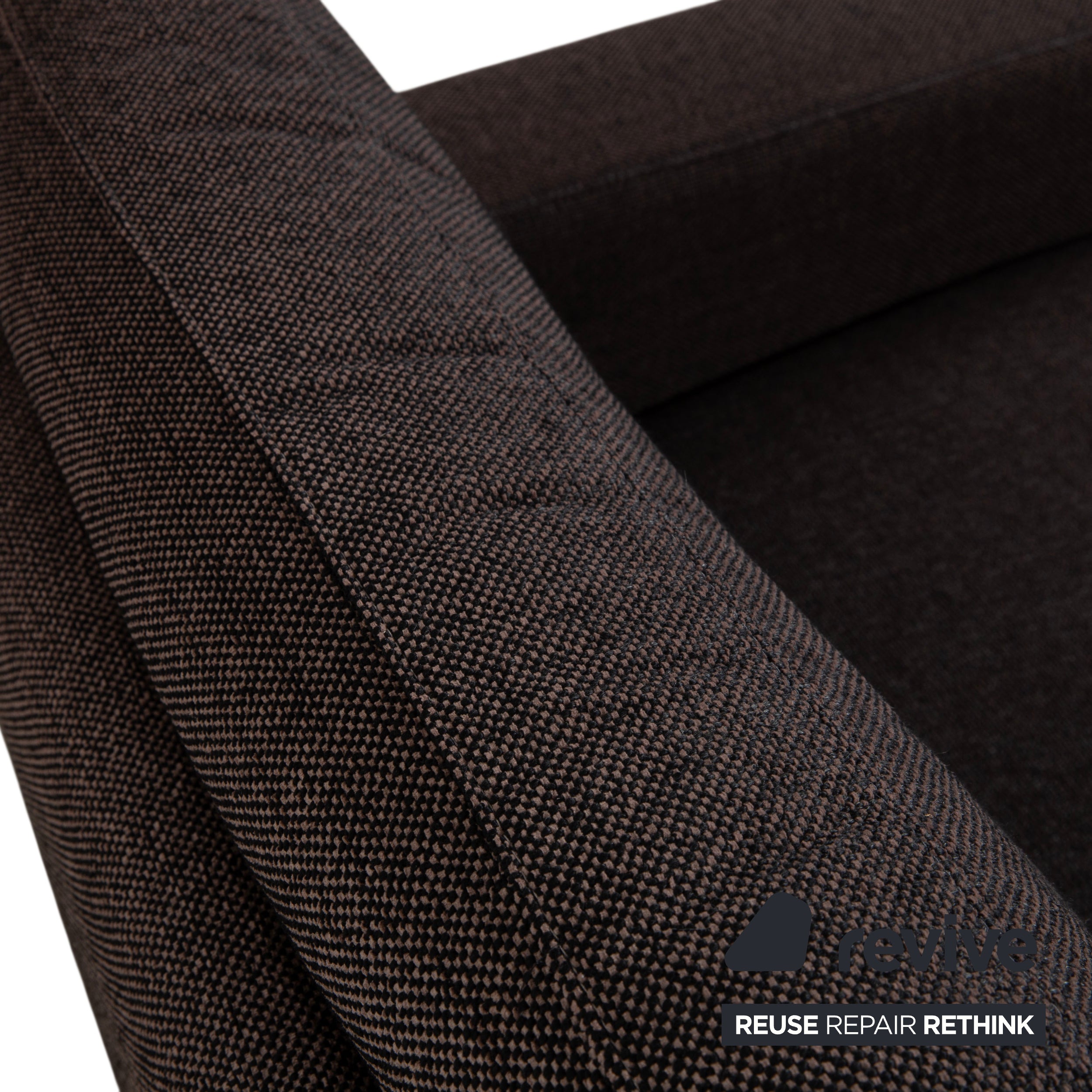 Ewald Schillig Fauteuil en tissu Marron Gris