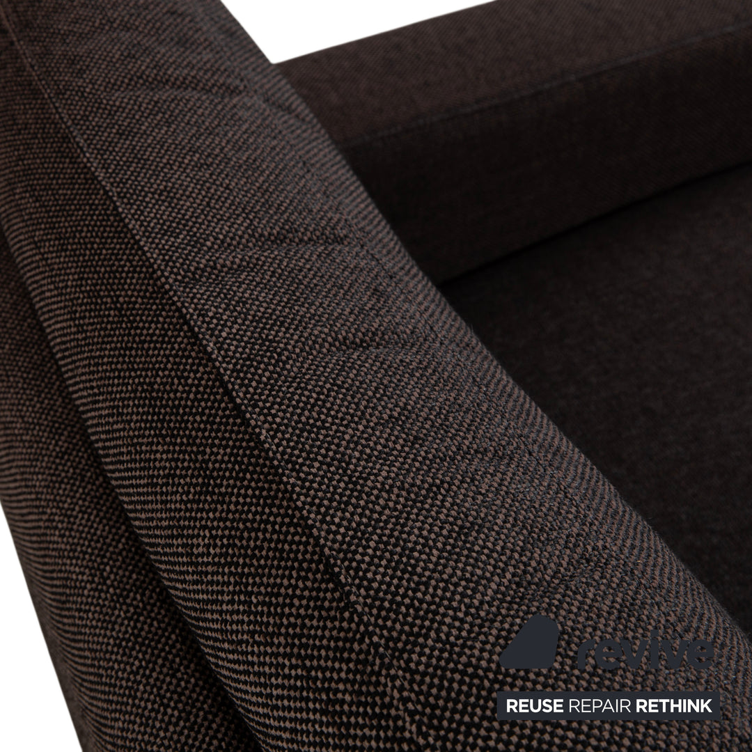 Ewald Schillig Stoff Sessel Braun Grau