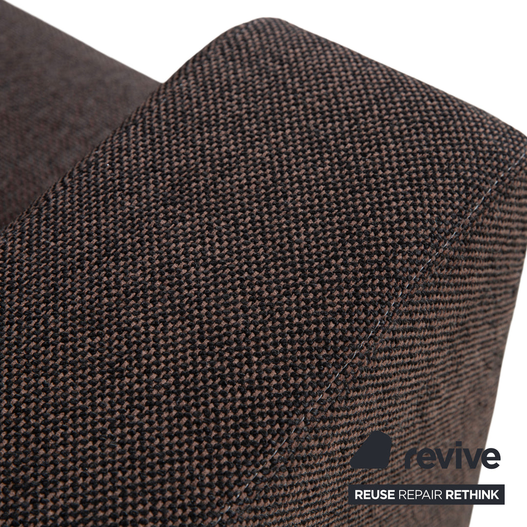 Ewald Schillig Stoff Sessel Braun Grau