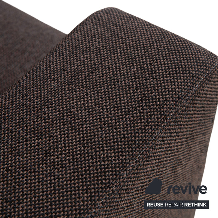 Ewald Schillig Stoff Sessel Braun Grau