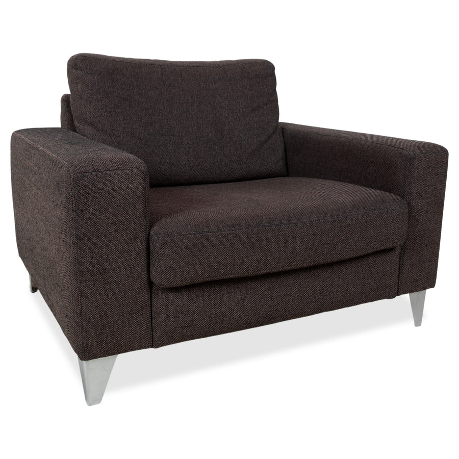 Ewald Schillig Stoff Sessel Braun Grau