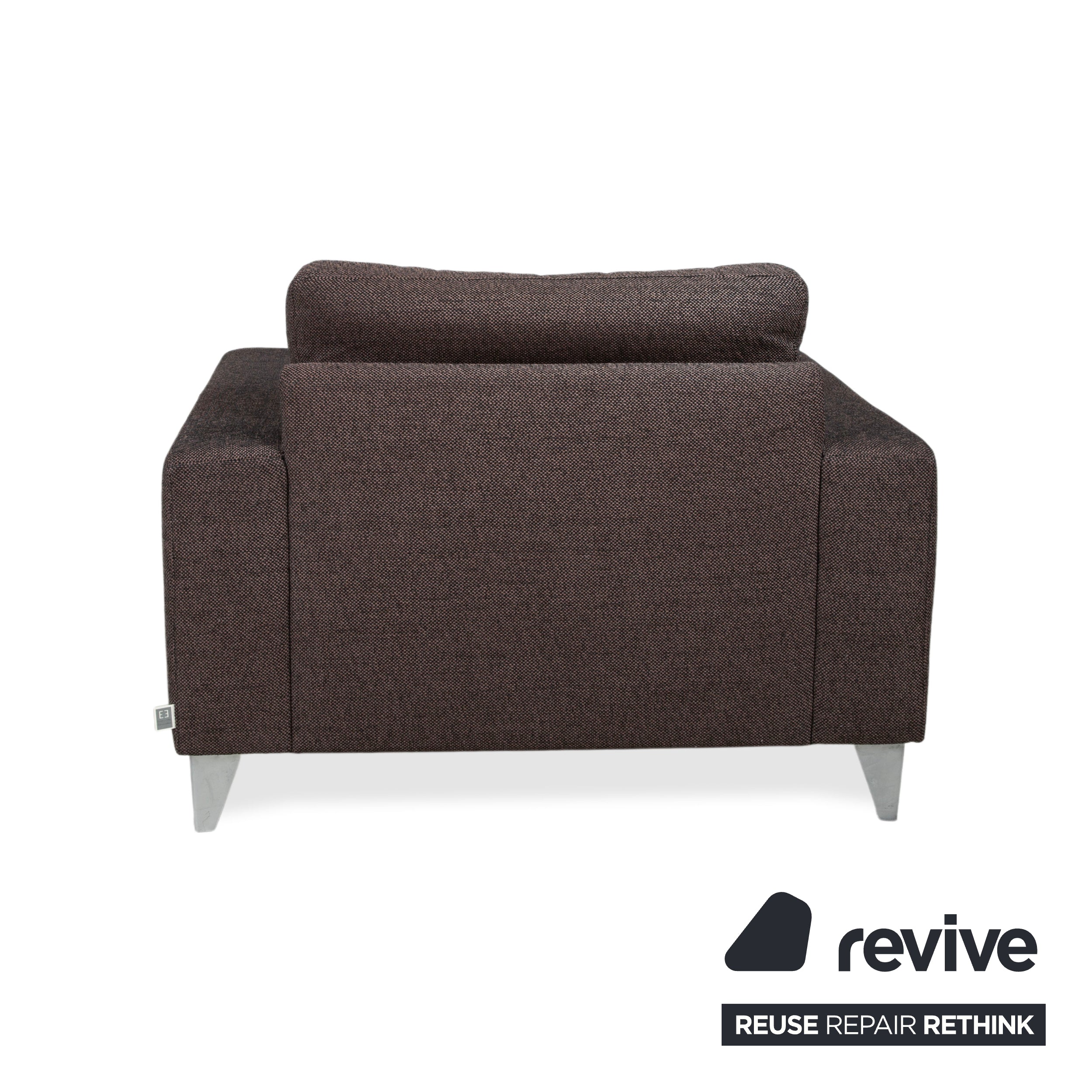 Ewald Schillig Fauteuil en tissu Marron Gris