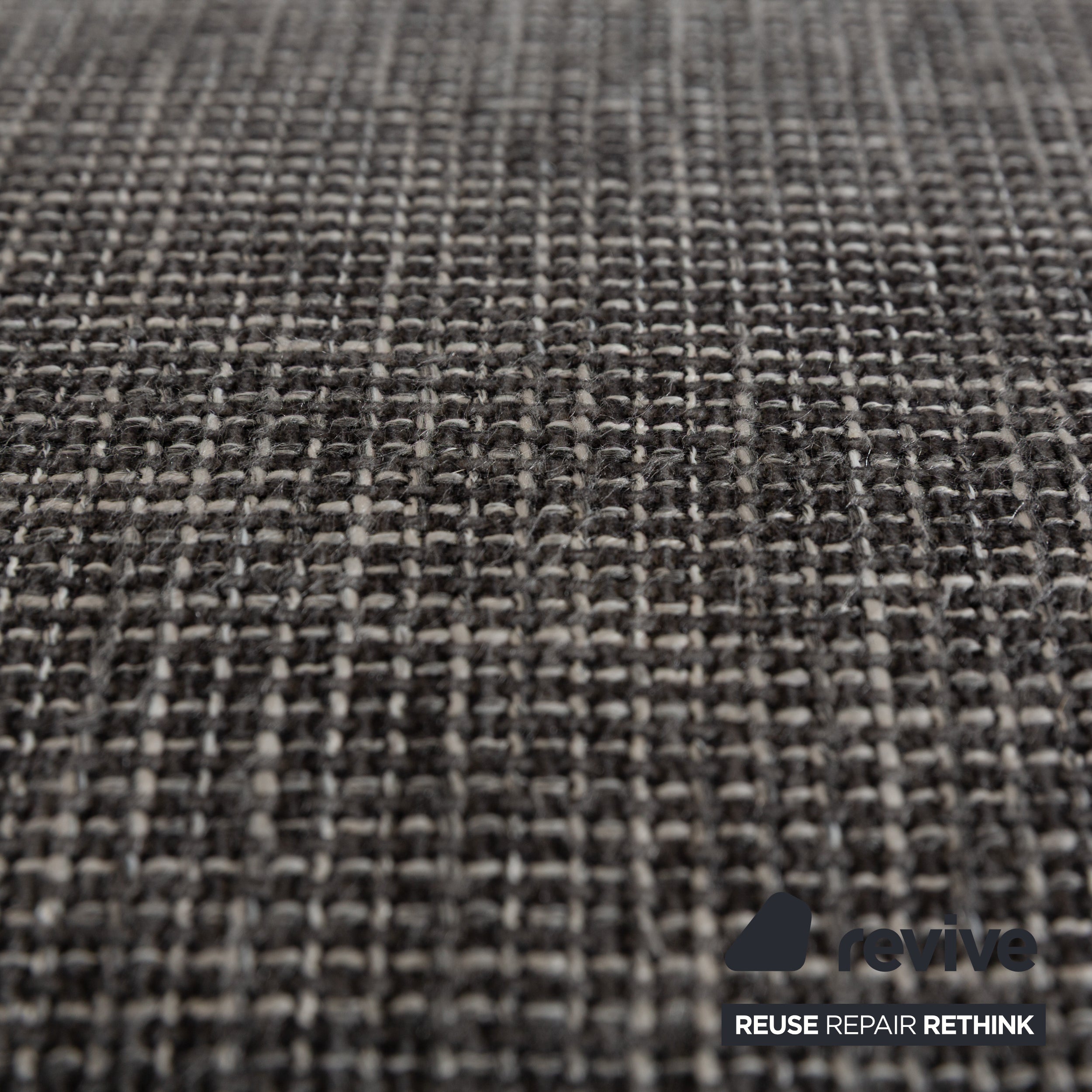 Ewald Schillig Stoff Sofa Garnitur Grau Ecksofa Couch Hocker
