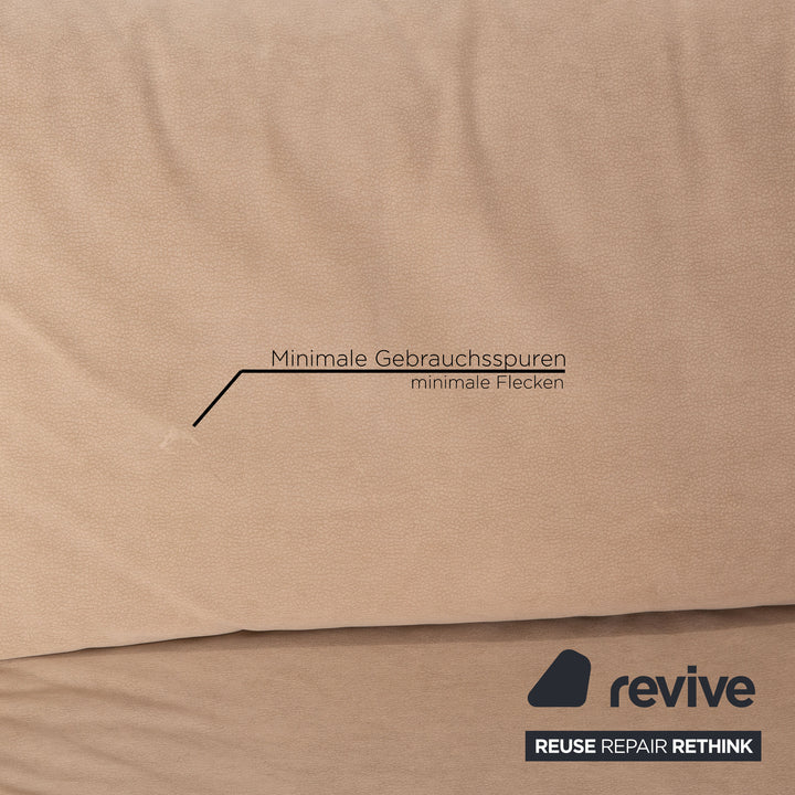 Ewald Schillig Stoff Zweisitzer Beige manuelle Funktion Schlaffunktion