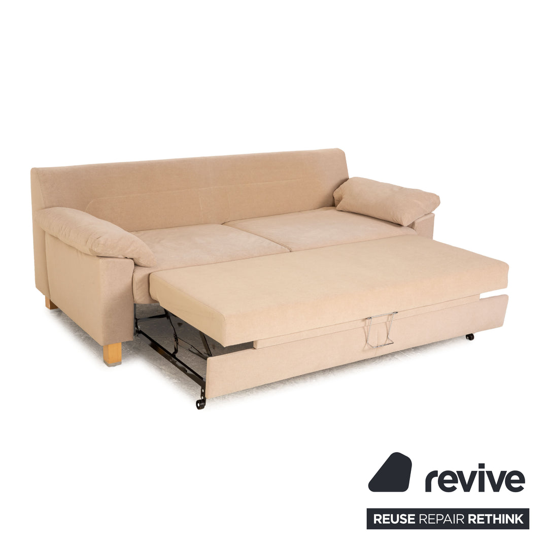 Ewald Schillig Stoff Zweisitzer Beige manuelle Funktion Schlaffunktion