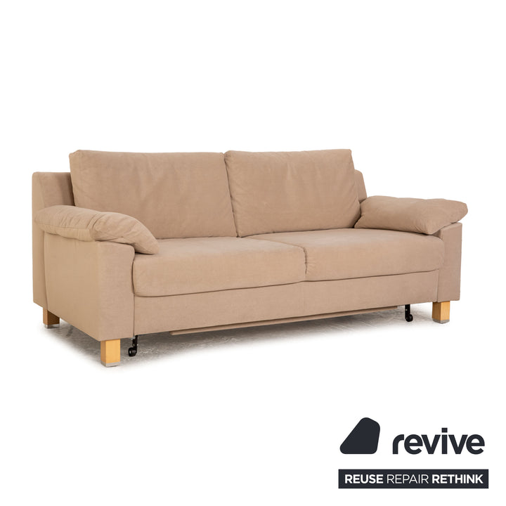 Ewald Schillig Stoff Zweisitzer Beige manuelle Funktion Schlaffunktion