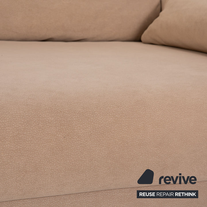 Ewald Schillig Stoff Zweisitzer Beige manuelle Funktion Schlaffunktion