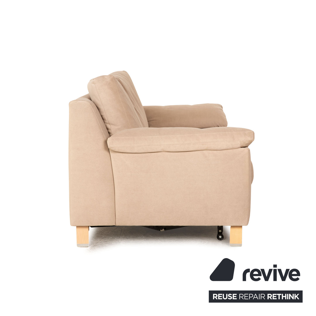 Ewald Schillig Stoff Zweisitzer Beige manuelle Funktion Schlaffunktion