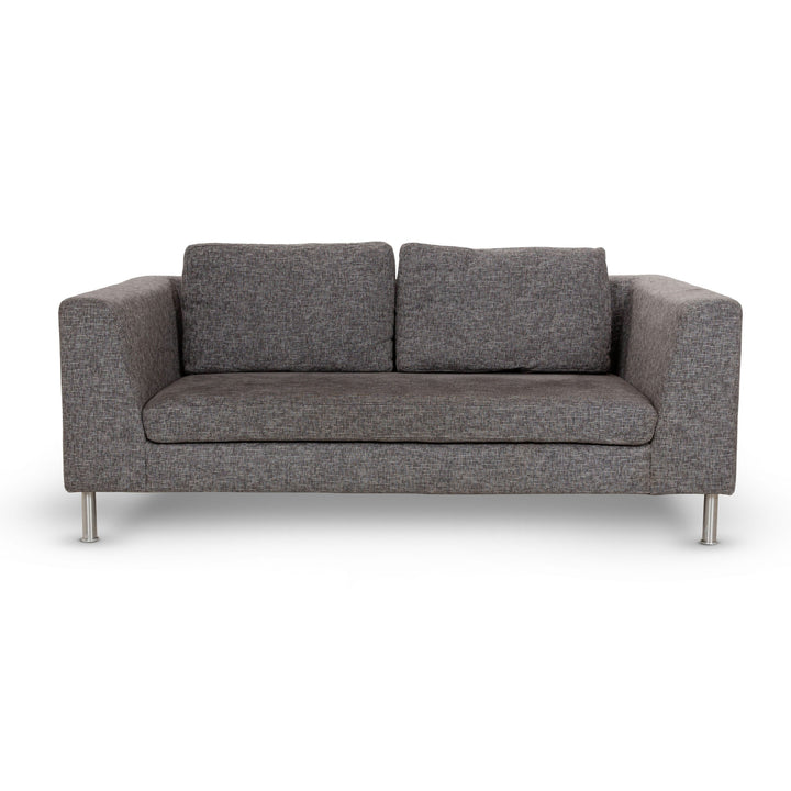 Ewald Schillig Stoff Zweisitzer Grau Sofa Couch