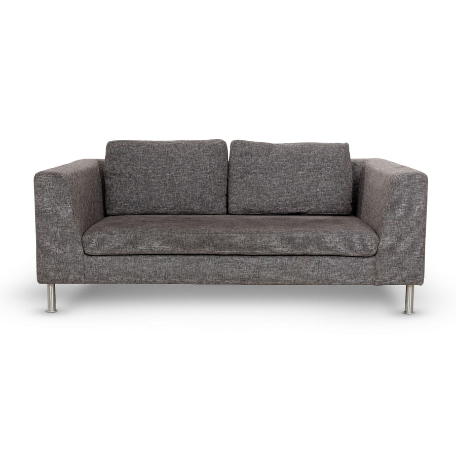 Ewald Schillig Stoff Zweisitzer Grau Sofa Couch