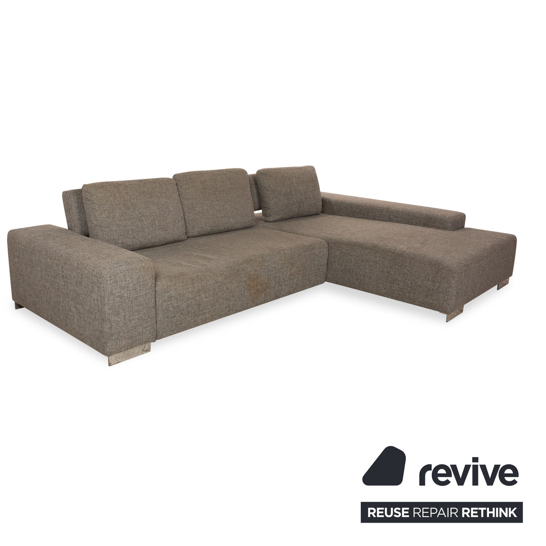 Ewald Schillig Topas Stoff Ecksofa Grau Recamiere Rechts Sofa Couch